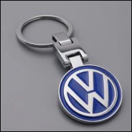 Volkswagen kulcstartó kék