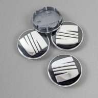 Seat felni kupak 56 mm 5F0601171 fekete-ezüst