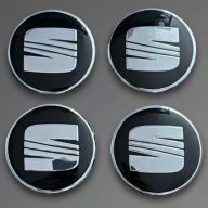 Seat felni kupak 63 fekete-ezüst