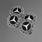 Mercedes-Benz Felnikupak Fekete 75 mm