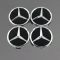 Mercedes-Benz felnikupak fényes fekete 75 mm