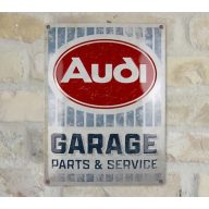 Audi Garage / Fémplakát (20 X 15 CM )