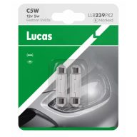 Lucas 12V C5W jelzőizzó, 2db/bliszter